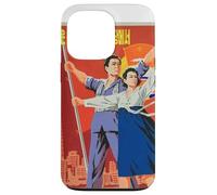 Carcasa para iPhone 13 Pro Cartel de Propaganda de Corea del Norte, Divertido Disfraz