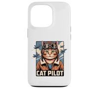 Carcasa para iPhone 13 Pro Cat Pilot Aviator Estilo Vintage