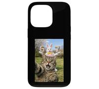 Carcasa para iPhone 13 Pro Cat Selfie Six Seven Easter Day Bunny 67 Meme Rabbit Niños