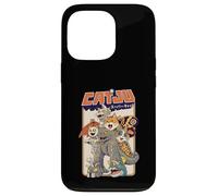 Carcasa para iPhone 13 Pro Catju Super Cat Monster Parodia Retro Kaiju Felino Japonés