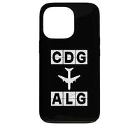 Carcasa para iPhone 13 Pro CDG a ALG Ruta de avión París Argel