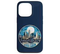 Carcasa para iPhone 13 Pro Centro de Charlotte Moonlight Carolina del Norte Horizonte NC
