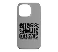 Carcasa para iPhone 13 Pro Chase Your Dreams, White/Black