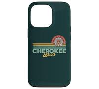 Carcasa para iPhone 13 Pro Cherokee Blood Retro Sun Vintage Indian American Tocado