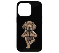 Carcasa para iPhone 13 Pro Chesapeake Bay Retriever Yoga Perro Cachorro Perros Asana Tree Pose