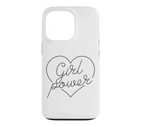 Carcasa para iPhone 13 Pro Chica Poder Corazón Amor Mujeres poderosas Fuerte Empoderar Mujer