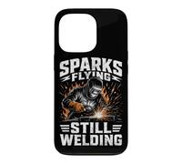 Carcasa para iPhone 13 Pro Chispas Volando Todavía Soldadura Soldador Metal Trabajador Hombres