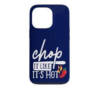 Carcasa para iPhone 13 Pro Chop It Like Its Hot Pepper - Disfraz Divertido de Humor de Chef