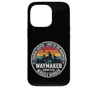 Carcasa para iPhone 13 Pro Christian Waymaker Promise Keeper Isaías 42:16 Diseño Retro