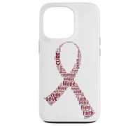 Carcasa para iPhone 13 Pro Cinta de curación de Amor con Esperanza de Conciencia sobre el cáncer de mieloma múltiple