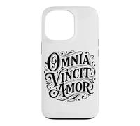 Carcasa para iPhone 13 Pro Cita de Omnia Vincit Amor Latin Love Conquers All