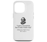 Carcasa para iPhone 13 Pro Cita de Shakespeare - Cupido es un Chico knavish