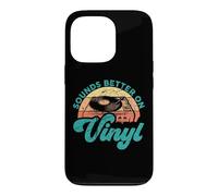 Carcasa para iPhone 13 Pro Citas Divertidas de Discos de Vinilo suenan Mejor en Vinilo