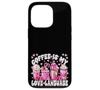 Carcasa para iPhone 13 Pro Coffee Is My Love Funny Language For Women Valentines Latte
