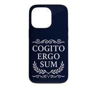 Carcasa para iPhone 13 Pro Cogito Ergo Sum Filosofía Latina Creo Que por lo Tanto Soy
