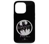 Carcasa para iPhone 13 Pro Colección de Iconos de Fan Clips de Batman DC con la Letra I Want It All