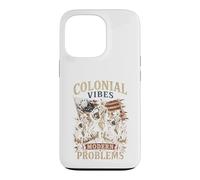 Carcasa para iPhone 13 Pro Colonial Vibes Modern Problems Grafica Vintage