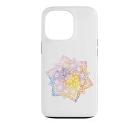 Carcasa para iPhone 13 Pro Colorful Floral Mandala Sacred Fractal Geometry Good Vibe