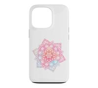 Carcasa para iPhone 13 Pro Colorful Floral Mandala Sacred Fractal Geometry Good Vibe