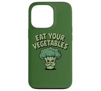 Carcasa para iPhone 13 Pro Come Tus Verduras Vegano Vegetariano Divertido Brócoli Dieta