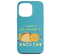 Carcasa para iPhone 13 Pro Comida Mexicana Foodie Cita Divertida Hoy Palíndromo Es Taco Cat