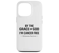 Carcasa para iPhone 13 Pro Conciencia sobre el Melanoma Soy una fe Cristiana Libre de cáncer de Melanoma