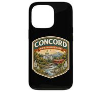 Carcasa para iPhone 13 Pro Concord New Hampshire Souvenir City State Capital Vintage