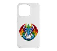 Carcasa para iPhone 13 Pro Cool Dragon Master Builder Building Blocks Bricks Kids Boys