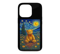 Carcasa para iPhone 13 Pro Cool Teddy Bear in The Starry Night Painting Concept Art