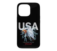 Carcasa para iPhone 13 Pro Cool USA Eagle with Wild Quotes Illustration Graphic Designs
