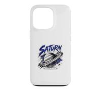 Carcasa para iPhone 13 Pro Coordenadas espaciales mundiales anilladas Saturn Planet
