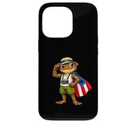 Carcasa para iPhone 13 Pro Coqui Frog Puerto Rico Puerto Rican Flag Taino Boricua
