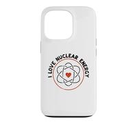 Carcasa para iPhone 13 Pro Corazón de molécula de Signo atómico - Amo a los Maestros de energía Nuclear