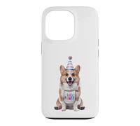 Carcasa para iPhone 13 Pro Corgi Let's Pawty - Fiesta de cumpleaños para Amantes de los Perros