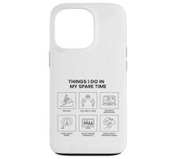 Carcasa para iPhone 13 Pro Cosas Que Hago en mi Tiempo Libre - Aficionado al Ciclismo