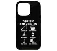 Carcasa para iPhone 13 Pro Cosas Que Hago en mi Tiempo Libre Divertido Pescador de Pesca