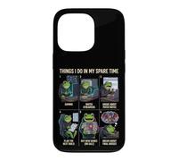 Carcasa para iPhone 13 Pro Cosas Que Hago en mi Tiempo Libre Video Gamer Online Gaming Frog