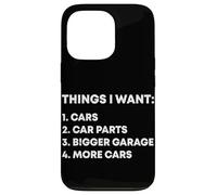 Carcasa para iPhone 13 Pro Cosas Que Quiero Coches Garaje Piezas de Coche Drift Car Racer Car Guy