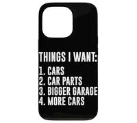 Carcasa para iPhone 13 Pro Cosas Que Quiero Coches Garaje Piezas de Coche Drift Car Racer Car Guy