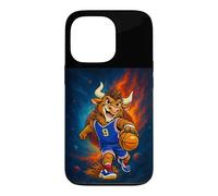 Carcasa para iPhone 13 Pro Cosmic Basketball Mascot Player Galaxy Space Graphic