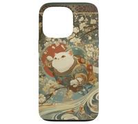 Carcasa para iPhone 13 Pro Cosmic Cat Ukiyo E Espacio Japonés Neko