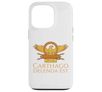 Carcasa para iPhone 13 Pro Cotización Latina de la Antigua Roma SPQR Eagle - Carthago Delenda EST