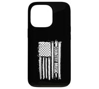 Carcasa para iPhone 13 Pro Country Music American Flag Deep South Musical Gift