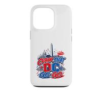 Carcasa para iPhone 13 Pro Crank That Go-Go Washington DC Music Vintage Rojo Azul