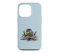 Carcasa para iPhone 13 Pro Crazy Monster Fighter Piloto Jet Cartoon Aviación Arte