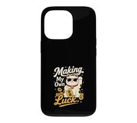 Carcasa para iPhone 13 Pro Creando Mi Propia Suerte - Gato de la Fortuna