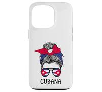 Carcasa para iPhone 13 Pro Cuban Cubana Girl Cuban Heritage Cuba Flag