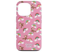 Carcasa para iPhone 13 Pro Curious George Rainbow Spring All Over Print