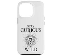 Carcasa para iPhone 13 Pro Curious Stay Wild Question Mark Scribble Inspirational Love