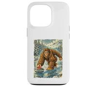 Carcasa para iPhone 13 Pro Curling Big Foot - Curling Player Rizador Deportivo de Invierno